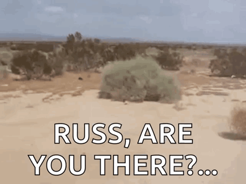 Desert Landscape With Russ Are You There GIF