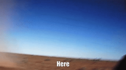 Desert With Here Text GIF