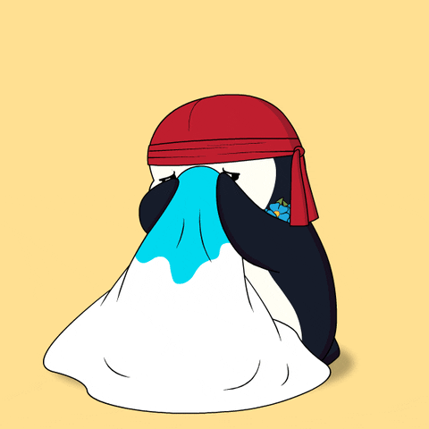 Despair Pudgy Penguin Crying A Lot GIF