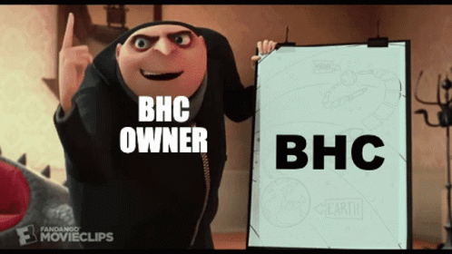 Despicable Me Character Holding BHC Owner Sign GIF