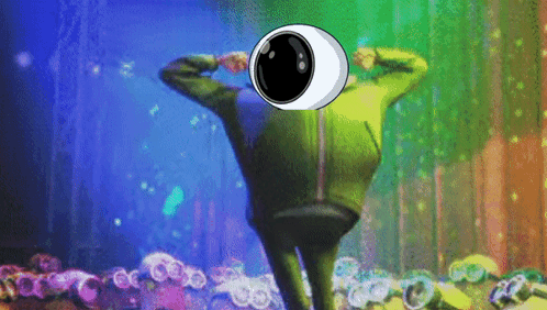 Despicable Me Dancing Gru With Eyeball As Head GIF