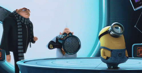 Despicable Me Dr Nefario Using Fart Gun GIF