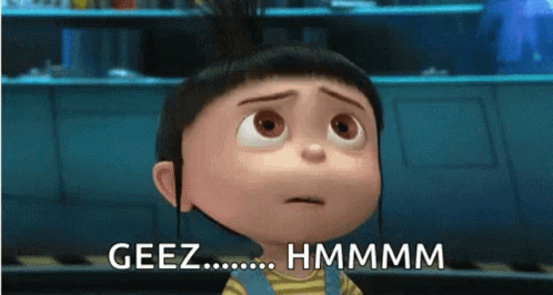 Despicable Me Little Girl Making Funny Face Saying Geez GIF