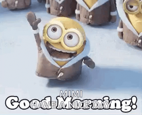 Despicable Me Minion Waving In Mittens And Jacket GIF