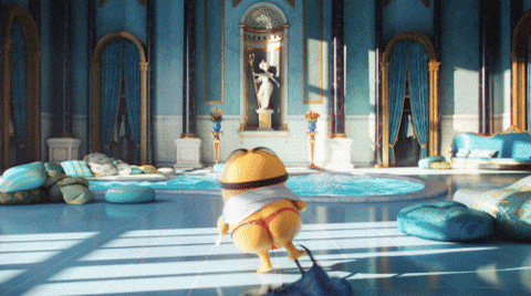 Despicable Me Minion Wearing Red Thong GIF