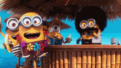Despicable Me Minions Tiki Bar GIF