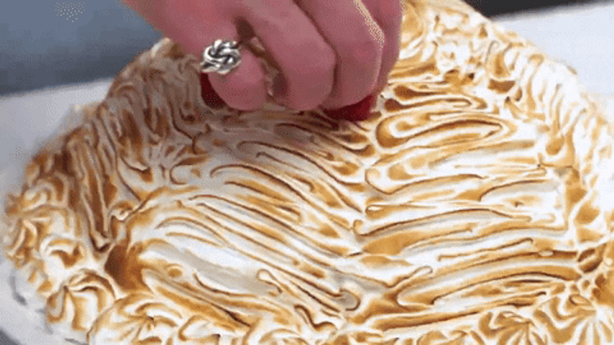 Dessert Raspberry Topper GIF