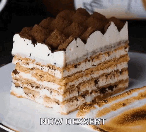 Dessert Tiramisu Cake Soft Creamy GIF