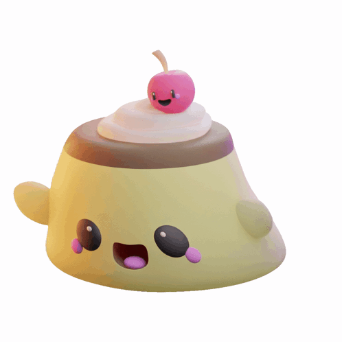 Dessert Wiggling Jelly Cherry On Top GIF