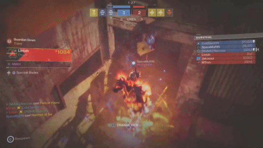 Destiny 2 Fiery Intense Fighting GIF