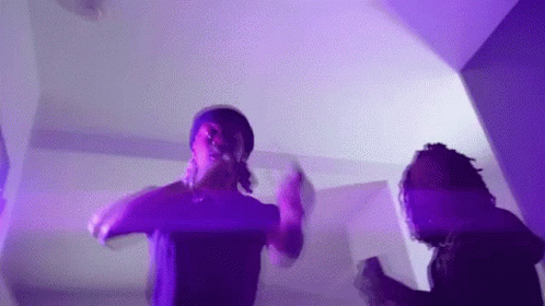 Destroy Lonely Rapping With Purple Lights On GIF