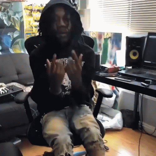 Destroy Lonely Wearing Strawberry Jacket GIF