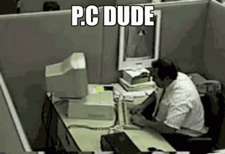 Destroying Desktop Computer GIF