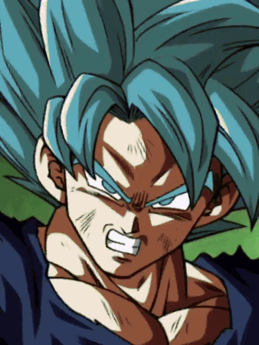 Destruct Disc Goku Super Saiyan Blue GIF