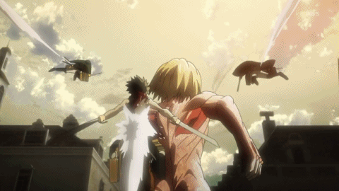 Destructive Mikasa Ackerman GIF