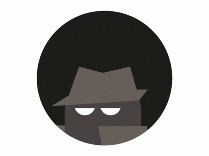 Detective Cartoon Shh Secret Sign GIF
