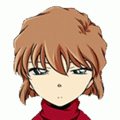 Detective Conan Ai Haibara Pat In The Head GIF