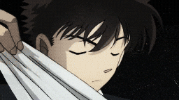 Detective Conan In A White Suit GIF