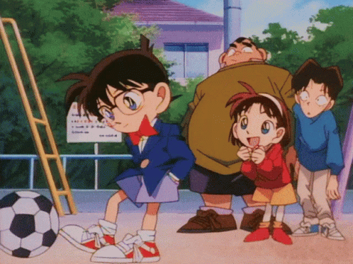 Detective Conan Kids At Playground GIF