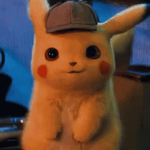Detective Cute Pikachu Having Conversation GIF