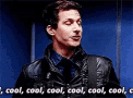 Detective Jake Peralta Cool Cool Cool Looking Up GIF