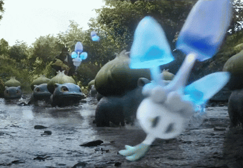 Detective Pikachu And Harry Goodman With Bulbasaurs GIF