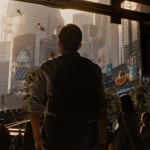 Detective Pikachu Harry Goodman In Ryme City GIF