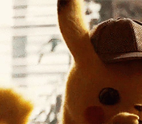 Detective Pikachu Looking Disgusted GIF