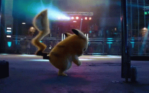 Detective Pikachu Punching Air GIF