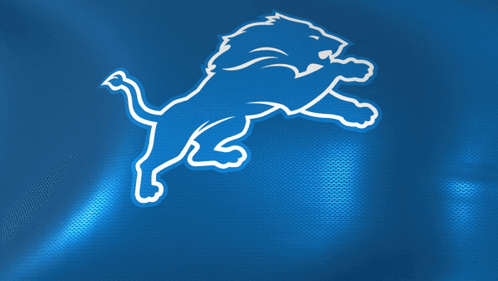 Detroit Lions Blue And White Logo GIF