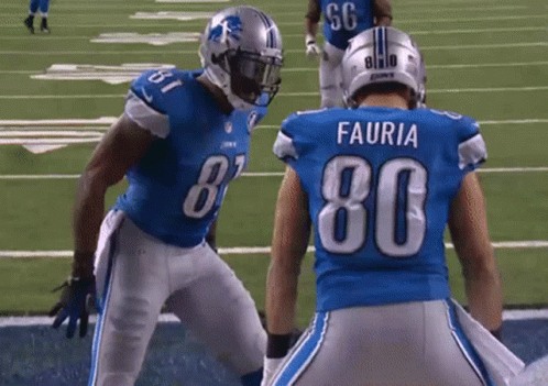 Detroit Lions Player Twerking Among Us Meme GIF
