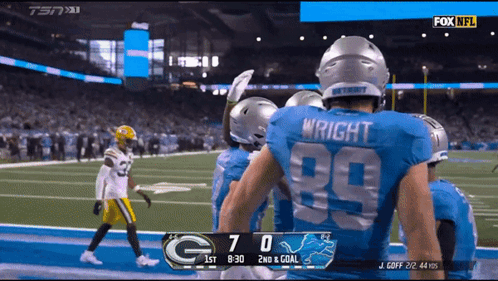 Detroit Lions Touchdown Sam Laporta Touchdown GIF
