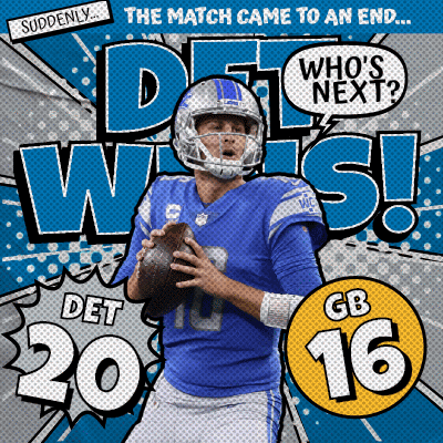 Detroit Lions Vs Green Bay Packers Celebratory Win GIF