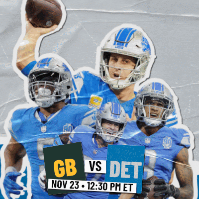 Detroit Lions Vs Green Bay Packers Game Day GIF