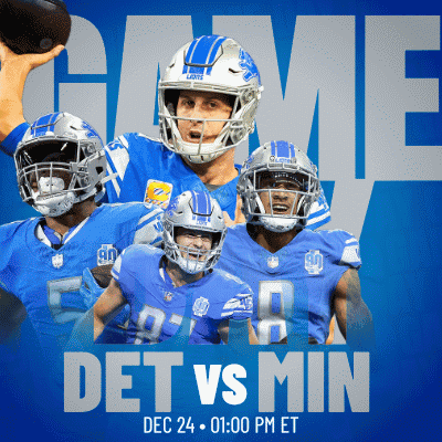 Detroit Lions Vs Minnesota Vikings Game Day GIF