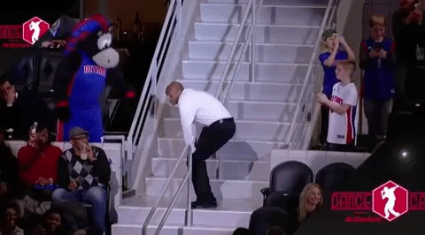 Detroit Pistons Staff Funny Twerk GIF