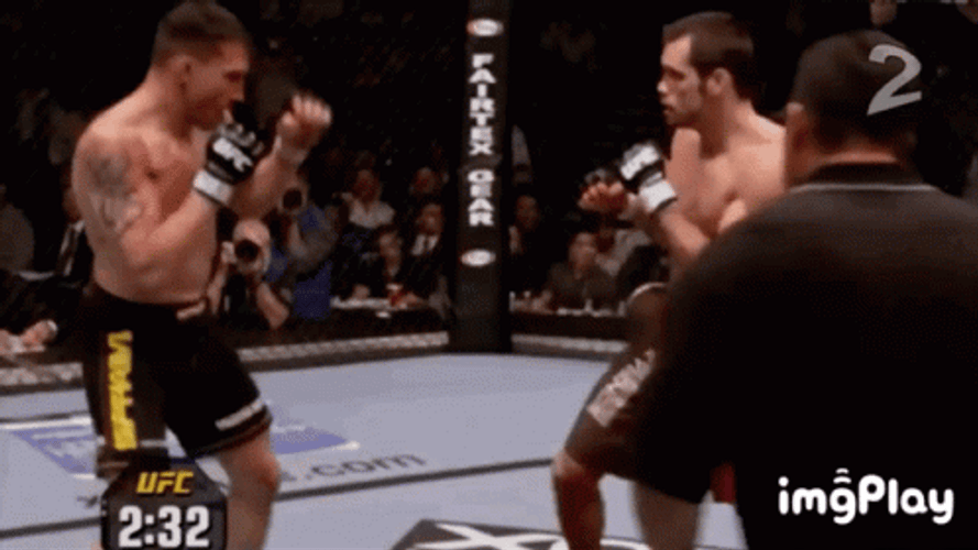 Devastating Knockout Punch Chael Versus Franklin GIF