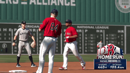 Devers Go For A Homerun GIF