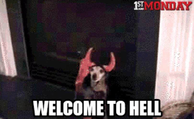 Devil Dog Welcome To Hell GIF