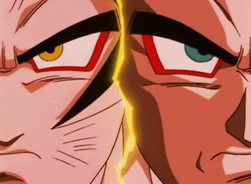 Devil Goku And Vegeta Fusion GIF