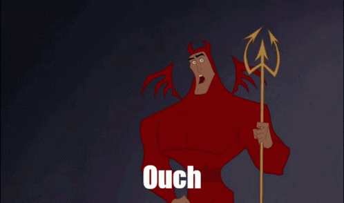 Devil Kronk Ouch GIF
