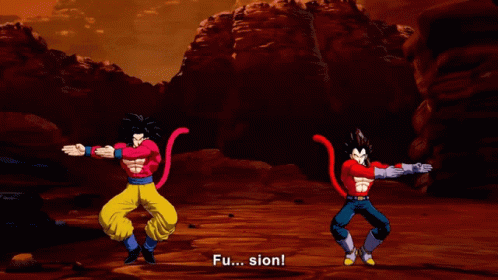 Devil Saiyan Fusion Result GIF
