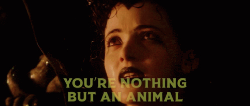 Devil Saying We Are All Animals My Lady