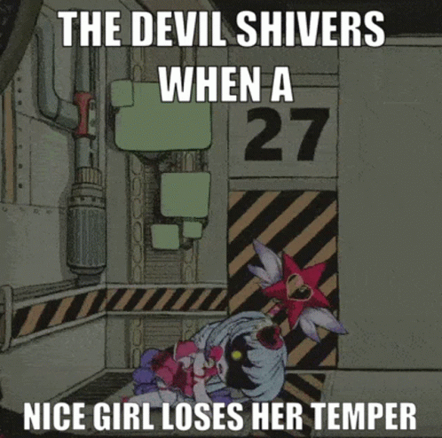 Devil Shivers When a Nice Girl Loses Her Temper Poster