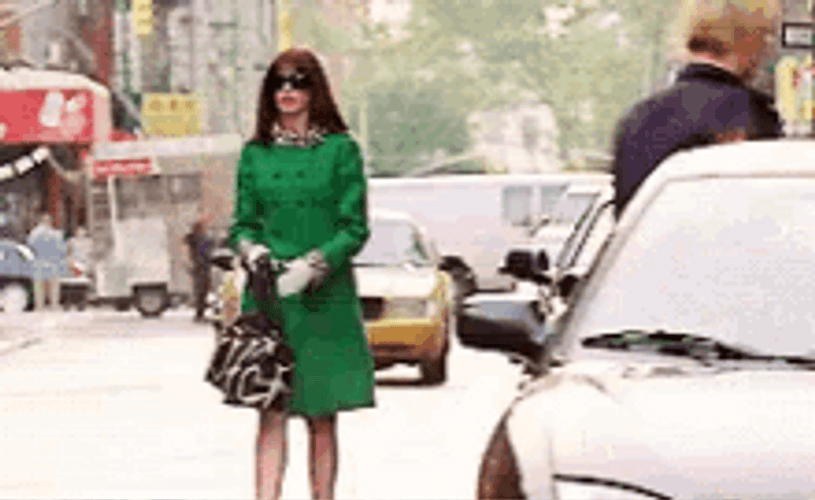 Devil Wears Prada Anne Hathaway Walking Fashion GIF