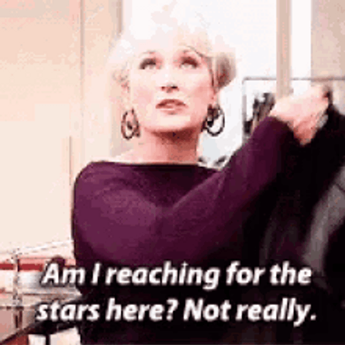 Devil Wears Prada Meryl Streep Reaching For The Stars GIF