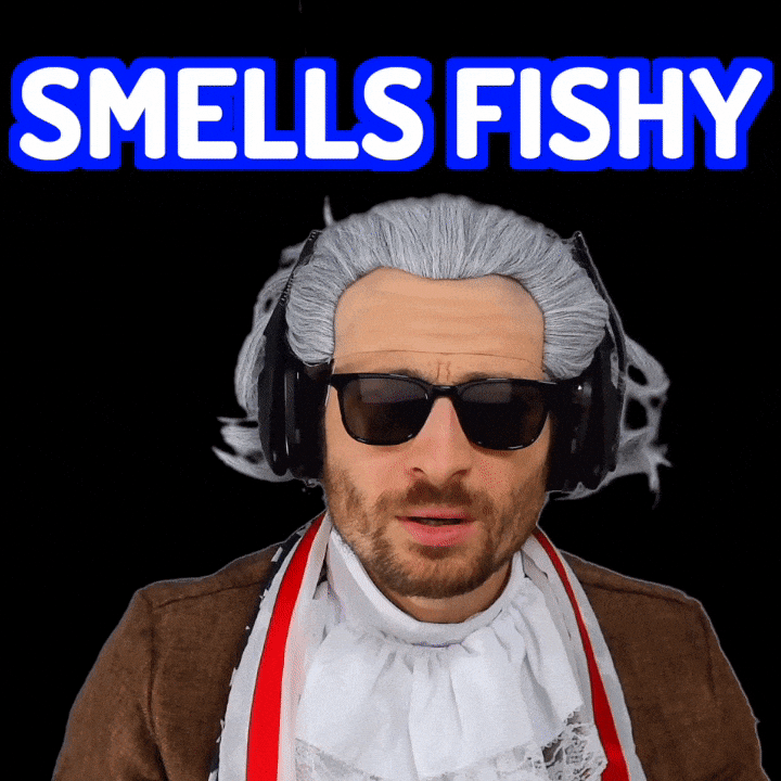 Devious Benjamin Smells Fishy GIF