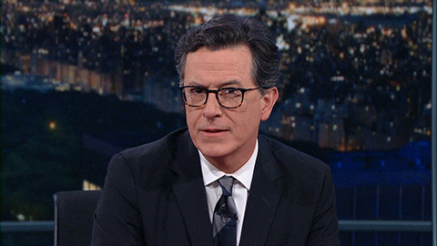 Devious Eye Twitch Stephen Colbert GIF