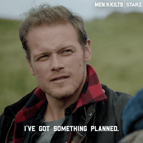 Devious Sam Heughan Men In Kilts GIF