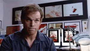 Dexter Morgan Nodding Approval GIF
